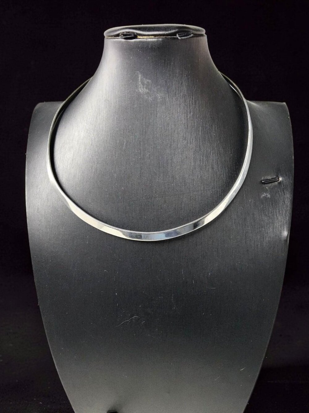 Vintage Mexico Sterling Silver 16" Diameter Chocker Necklace